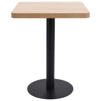 Bistrotisch Hellbraun 60x60 cm MDF