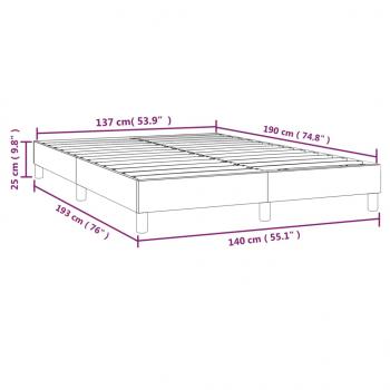 Bettgestell Grün 140x190 cm Stoff