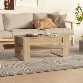 ARDEBO.de - Couchtisch Sonoma-Eiche 102x55x45 cm Holzwerkstoff