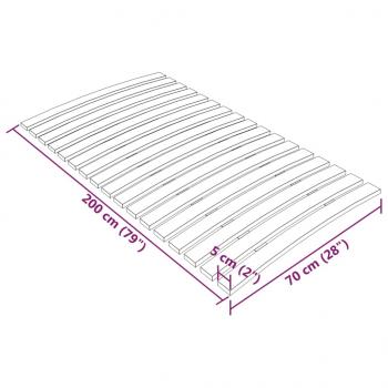 Lattenrost mit 17 Latten 70x200 cm