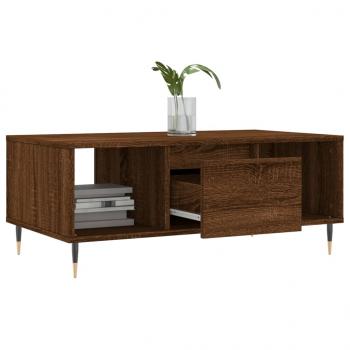 Couchtisch Braun Eichen-Optik 90x50x36,5 cm Holzwerkstoff