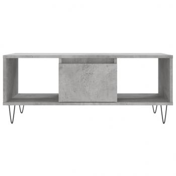 Couchtisch Betongrau 90x50x36,5 cm Holzwerkstoff