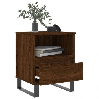 Nachttische 2 Stk. Braun Eichen-Optik 40x35x50 cm Holzwerkstoff