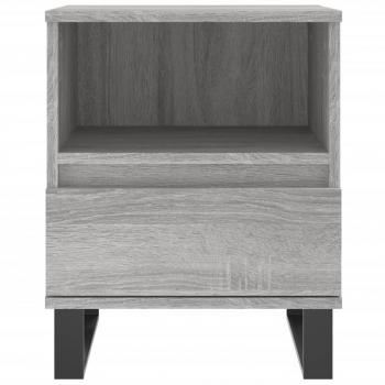 Nachttische 2 Stk. Grau Sonoma 40x35x50 cm Holzwerkstoff