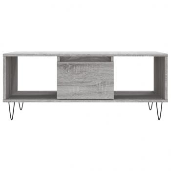 Couchtisch Grau Sonoma 90x50x36,5 cm Holzwerkstoff