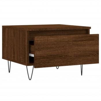 Couchtisch Braun Eichen-Optik 50x46x35 cm Holzwerkstoff