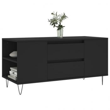 Couchtisch Schwarz 102x44,5x50 cm Holzwerkstoff