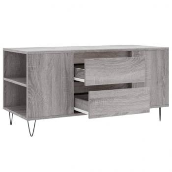 Couchtisch Grau Sonoma 102x44,5x50 cm Holzwerkstoff