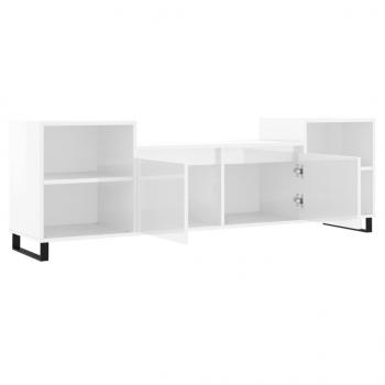 TV-Schrank Hochglanz-Weiß 160x35x55 cm Holzwerkstoff