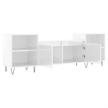 TV-Schrank Hochglanz-Weiß 160x35x55 cm Holzwerkstoff