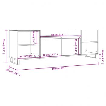 TV-Schrank Sonoma-Eiche 160x35x55 cm Holzwerkstoff