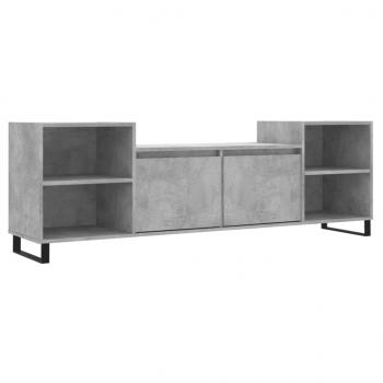 TV-Schrank Betongrau 160x35x55 cm Holzwerkstoff