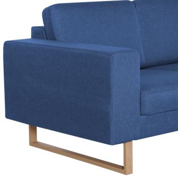 3-Sitzer-Sofa Stoff Blau