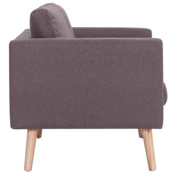 2-Sitzer-Sofa Stoff Taupe