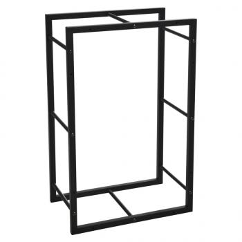 ARDEBO.de - ProGarden Kaminholzständer Rechteckig 45x28x70 cm Schwarz