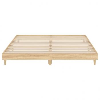 Bettgestell Sonoma-Eiche 160x200 cm Holzwerkstoff