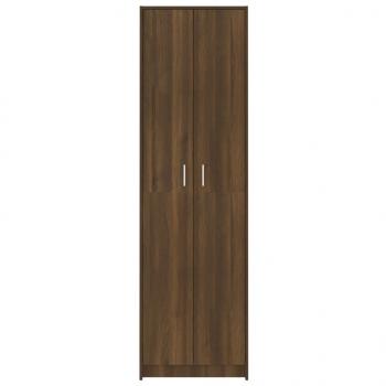 Garderobenschrank Braun Eiche-Optik 55x25x189 cm Holzwerkstoff