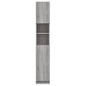 Badezimmerschrank Grau Sonoma 32x25,5x190 cm Holzwerkstoff