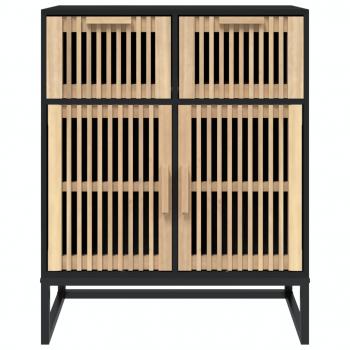 Sideboard Schwarz 60x30x75 cm Holzwerkstoff