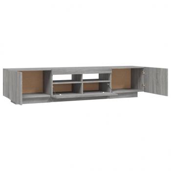 2-tlg. TV-Schrank-Set LED-Leuchten Grau Sonoma Holzwerkstoff