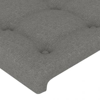 Kopfteil mit Ohren Dunkelgrau 163x23x78/88 cm Stoff