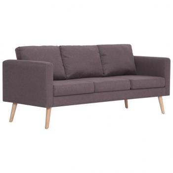 3-Sitzer-Sofa Stoff Taupe