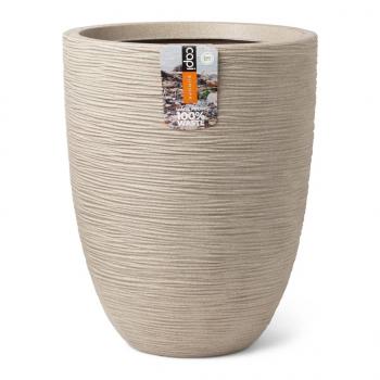 ARDEBO.de - Capi Vase Waste Rib Elegant Niedrig 34x46 cm Terrazzo Beige