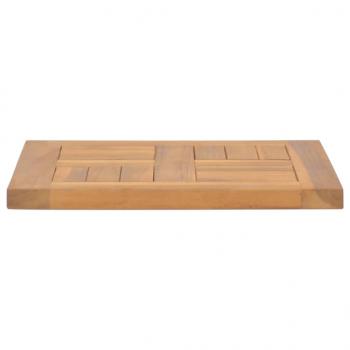 Tischplatte Quadratisch 40x40x2,5 cm Massivholz Teak