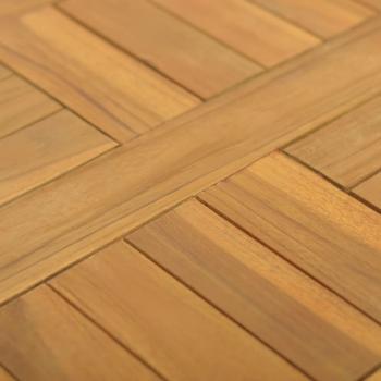 Tischplatte Quadratisch 40x40x2,5 cm Massivholz Teak