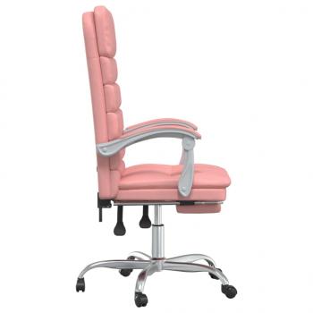 Bürostuhl mit Massagefunktion Rosa Kunstleder