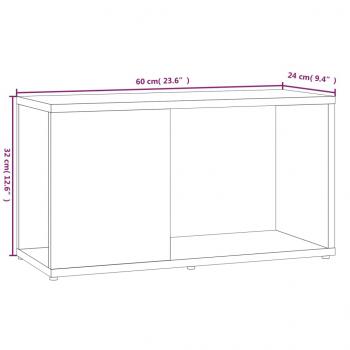 TV-Schrank Räuchereiche 60x24x32 cm Holzwerkstoff