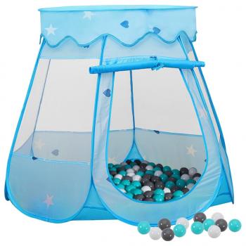 ARDEBO.de - Kinder-Spielzelt mit 250 Bällen Blau 102x102x82 cm