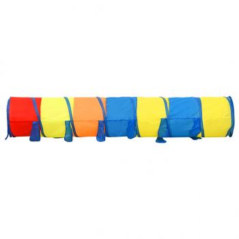 Spieltunnel mit 250 Bällen Mehrfarbig 245 cm Polyester