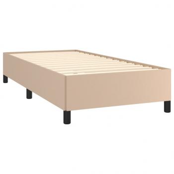 Bettgestell Cappuccino-Braun 80x200 cm Kunstleder