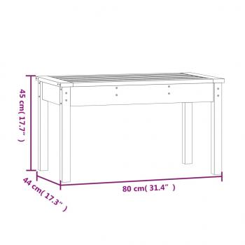 Gartenbank 80x44x45 cm Massivholz Douglasie