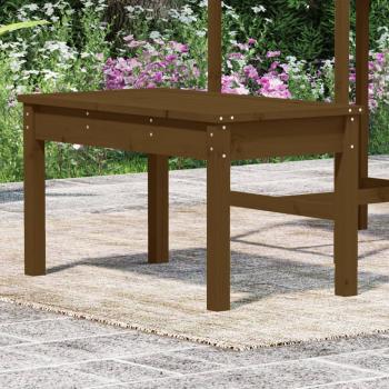 Gartenbank Honigbraun 80x44x45 cm Massivholz Kiefer