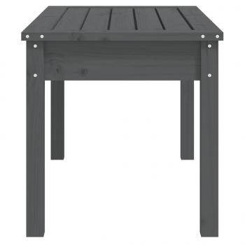 Gartenbank Grau 80x44x45 cm Massivholz Kiefer