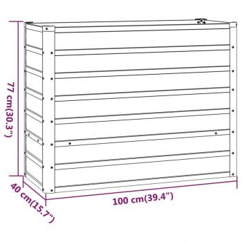 Hochbeet Rostig 100x40x77 cm Cortenstahl