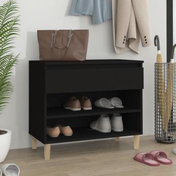 ARDEBO.de - Schuhregal Schwarz 70x36x60 cm Holzwerkstoff