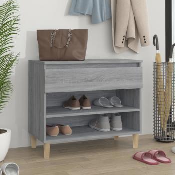 ARDEBO.de - Schuhregal Grau Sonoma 70x36x60 cm Holzwerkstoff