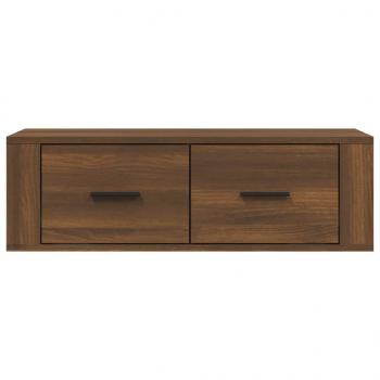 TV-Wandschrank Braun Eichen-Optik 80x36x25 cm Holzwerkstoff