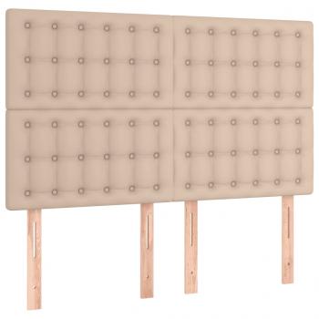 Boxspringbett Matratze Cappuccino-Braun 140x200cm Kunstleder