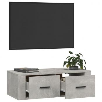 TV-Wandschrank Betongrau 80x36x25 cm Holzwerkstoff