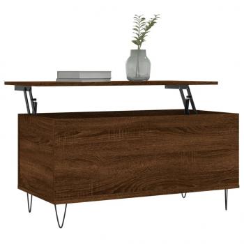 Couchtisch Braun Eichen-Optik 90x44,5x45 cm Holzwerkstoff