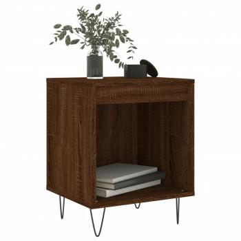 Nachttische 2 Stk. Braun Eichen-Optik 40x35x50 cm Holzwerkstoff