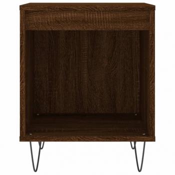 Nachttische 2 Stk. Braun Eichen-Optik 40x35x50 cm Holzwerkstoff