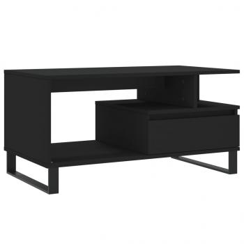 Couchtisch Schwarz 90x49x45 cm Holzwerkstoff