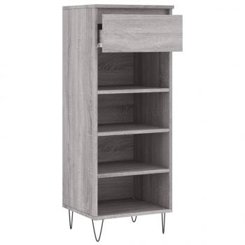 Schuhschrank Grau Sonoma 40x36x105 cm Holzwerkstoff