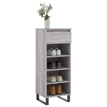 Schuhschrank Grau Sonoma 40x36x105 cm Holzwerkstoff