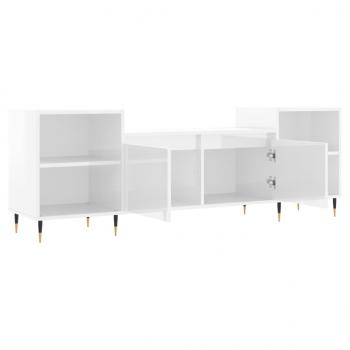 TV-Schrank Hochglanz-Weiß 160x35x55 cm Holzwerkstoff